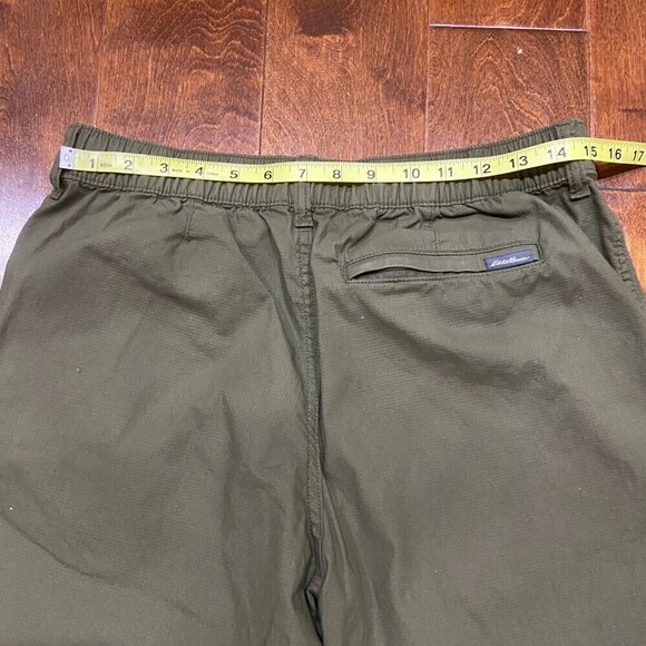 Eddie Bauer Olive Green Straight Leg Chino Pants Women's Size 32 x 30 - Picture 6 of 7